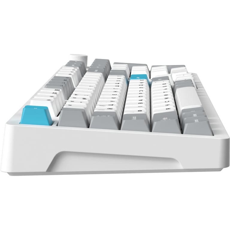 Клавіатура GamePro Asgard Drakkar Keychron Super Red Switch Wireless/Bluetooth/USB UA White (MK305WH) - фото 3