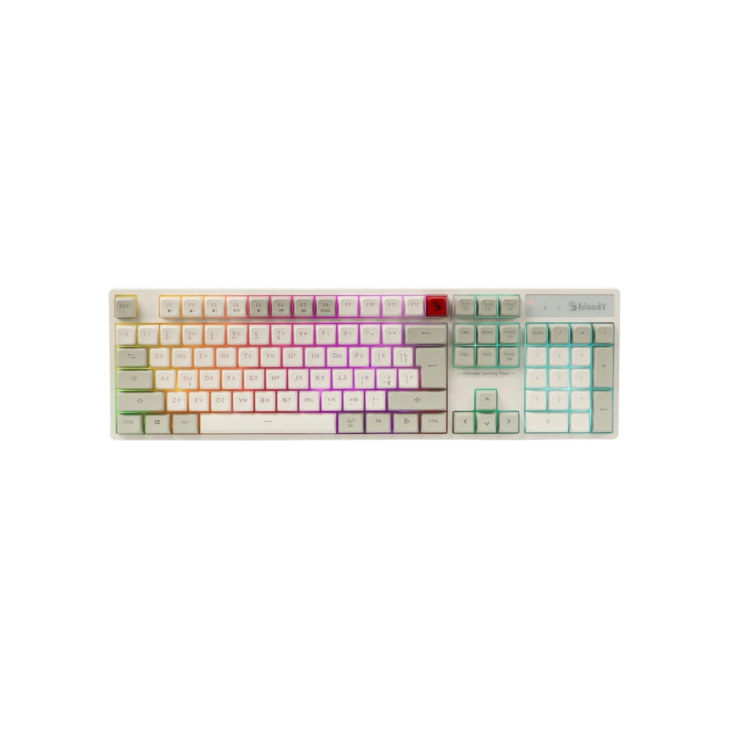 Клавіатура A4Tech Bloody B230N USB UA White (4711421003131) - фото 1 Клавіатура A4Tech Bloody B230N USB UA White (4711421003131) - фото 1