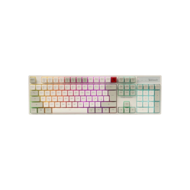 Клавіатура A4Tech Bloody B230N USB UA White (4711421003131) - фото 1