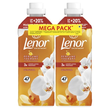 Кондиціонер для білизни Lenor Золота орхідея та ваніль 2 х 987 мл (8700216880770) - фото 1