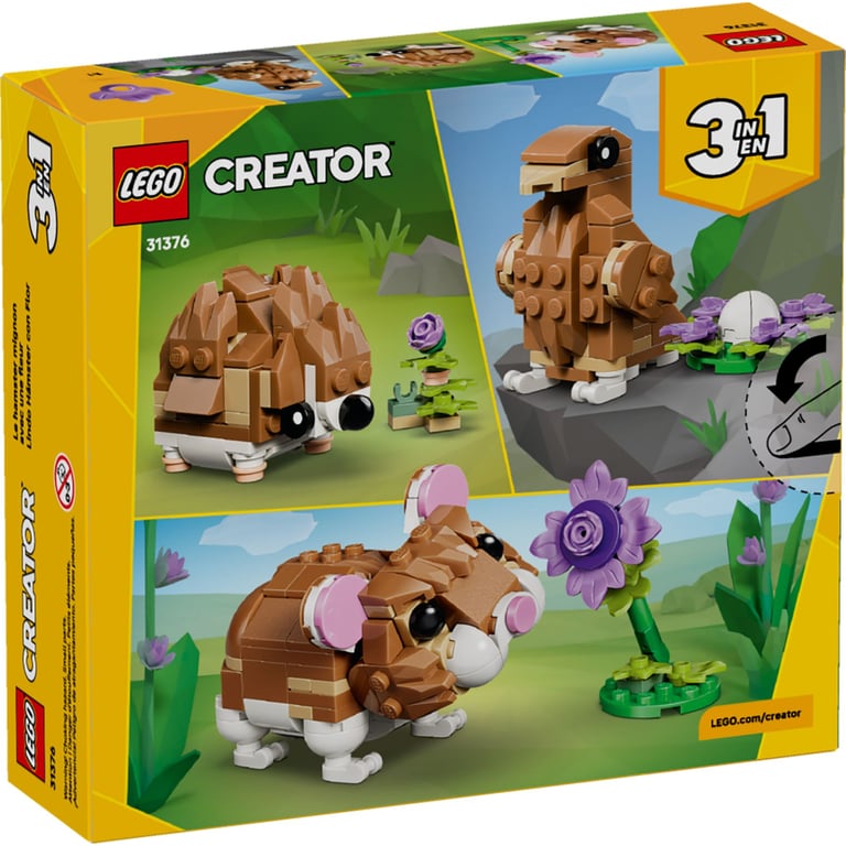 Конструктор LEGO Creator Чарівний хом'як з квіткою (31376) - фото 9
