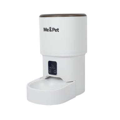 Універсальний посуд для тварин Me&Pet Годівниця розумна 4 л біла (NMP29) - фото 1