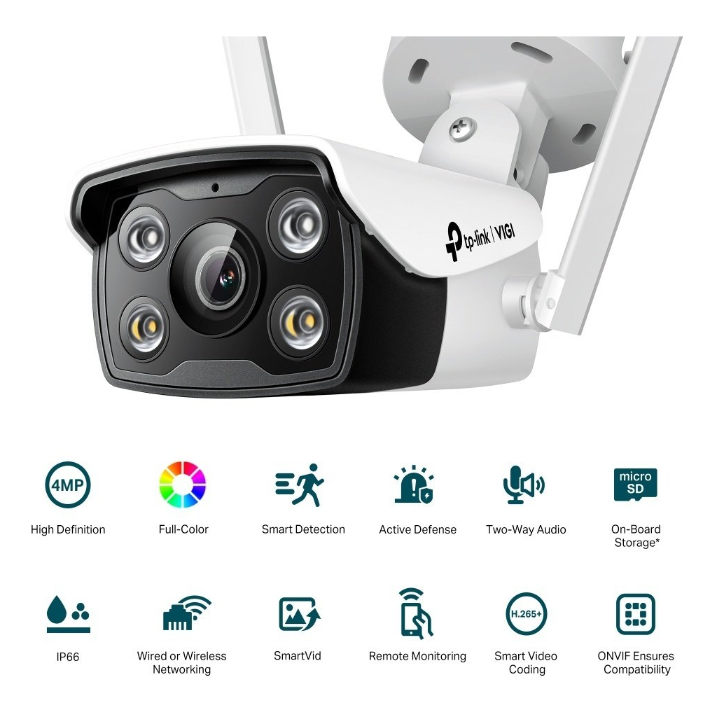 Камера відеоспостереження TP-Link VIGI C340-W-4 (VIGI-C340-W-4) - фото 3 Камера відеоспостереження TP-Link VIGI C340-W-4 (VIGI-C340-W-4) - фото 3