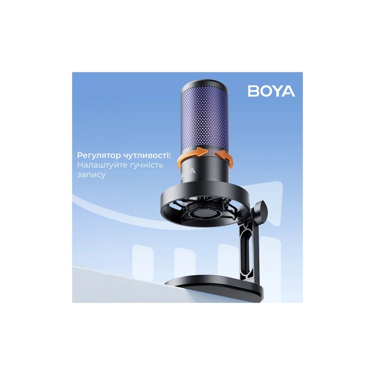 Мікрофон Boya K3-02 RGB Type-C/3,5 мм Black (BOYA K3-02) - фото 8