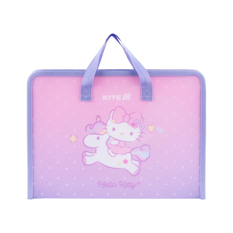 Папка - портфель Kite на блискавці A4 Hello Kitty, 1 відділення (HK25-202-1) - фото 1