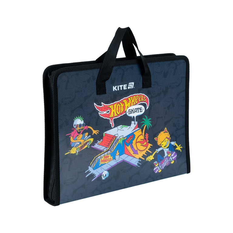 Папка - портфель Kite на блискавці A4 Hot Wheels, 1 відділення (HW25-202) - фото 2