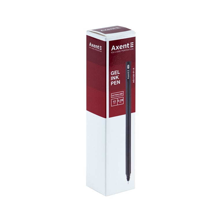 Ручка гелева Axent Ultraline 0,28 мм, чорний (AG1120-01-A) - фото 2