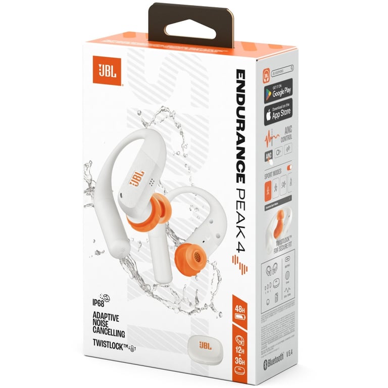Навушники JBL Endurance Peak 4 White (JBLENDUPEAK4WHT) - фото 8