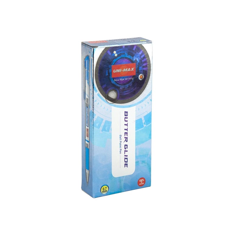 Ручка кулькова Unimax Butterglide, чорна (UX-122-01) - фото 3