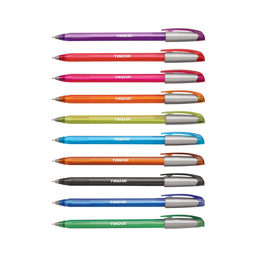 Ручка кулькова Unimax Trio DC-3, набір 10 кольорів, асорті (UX-108-20) - фото 1