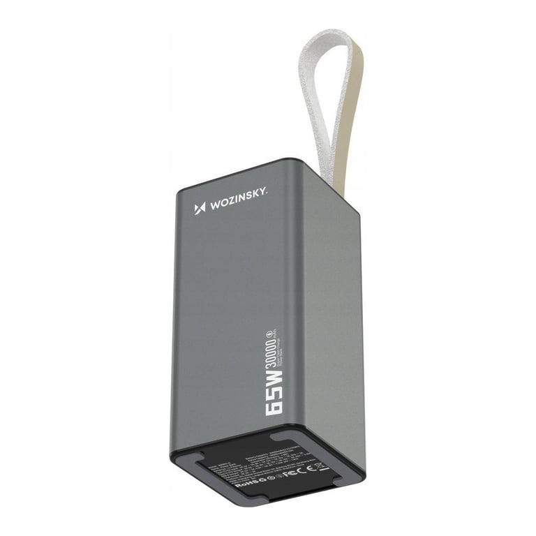 Батарея універсальна Wozinsky 30000mAh, K65+ 65W 30000mAh 2*USB-C, USB-A (5907769364457) - фото 5