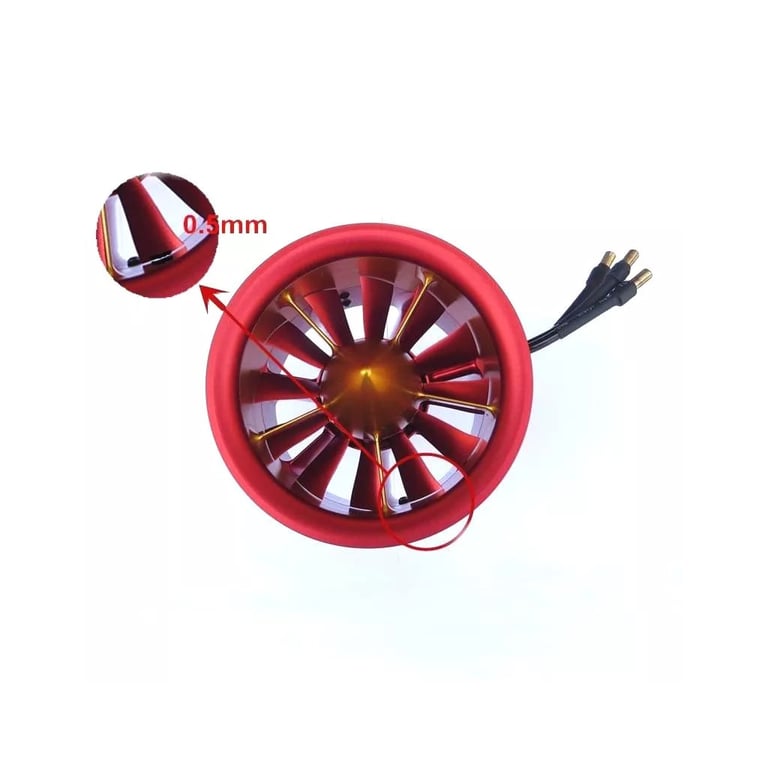 Двигун для дрона JP Hobby EDF Ducted Fan JP Hobby 70mm + 4-6S (7S*) Motor 2250Kv (CW) (JPH-CW) - фото 5