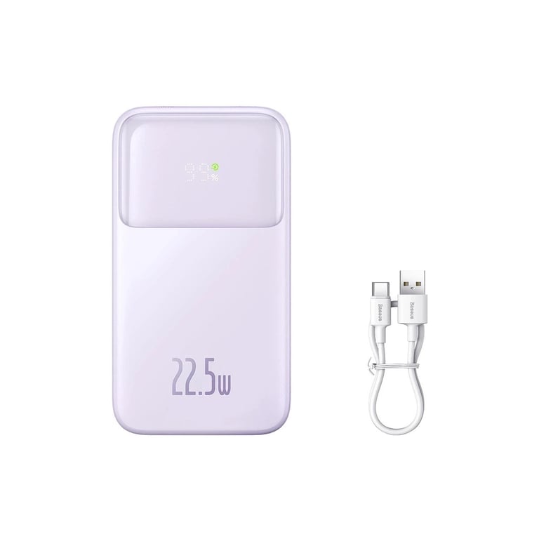 Батарея універсальна Baseus Comet 20000mAh 22.5W PD QC Purple (PPMD020105) - фото 7