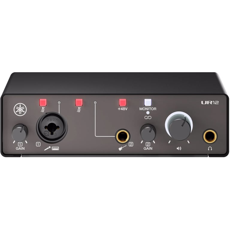 Аудіоінтерфейс Yamaha UR12MK3 Black - фото 2