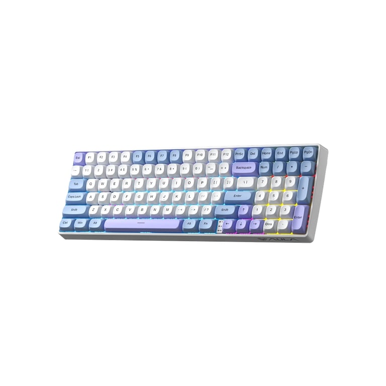 Клавіатура Aula S100pro RGB KRGD Red Switch Wireless/Bluetooth/Type-C UA White/Blue (6948391205762) - фото 2