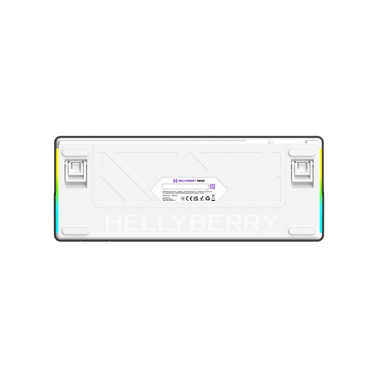 Клавіатура Hator Hellyberry HK60 Mechanical Linear RGB USB UA White/Violet (HK60) - фото 4