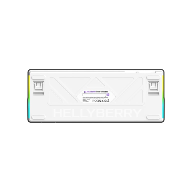 Клавіатура Hator Hellyberry HK60 Mechanical Linear RGB Wireless/Bluetooth/USB UA White/Violet (HK60_wireless) - фото 4