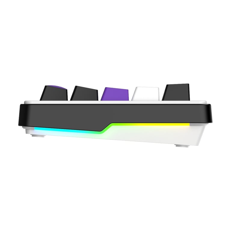 Клавіатура Hator Hellyberry HK60 Mechanical Linear RGB Wireless/Bluetooth/USB UA White/Violet (HK60_wireless) - фото 5