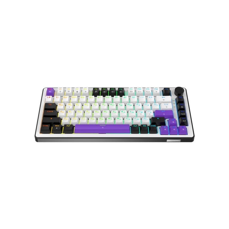 Клавіатура Hator Hellyberry HK75 Mechanical Linear RGB USB UA White/Violet (HK75) - фото 2