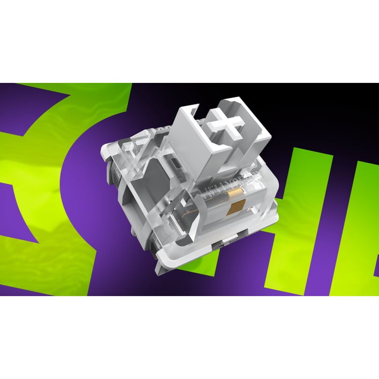 Клавіатура Hator Hellyberry HK75 Mechanical Linear RGB Wireless/Bluetooth/USB UA White/Violet (HK75_wireless) - фото 9