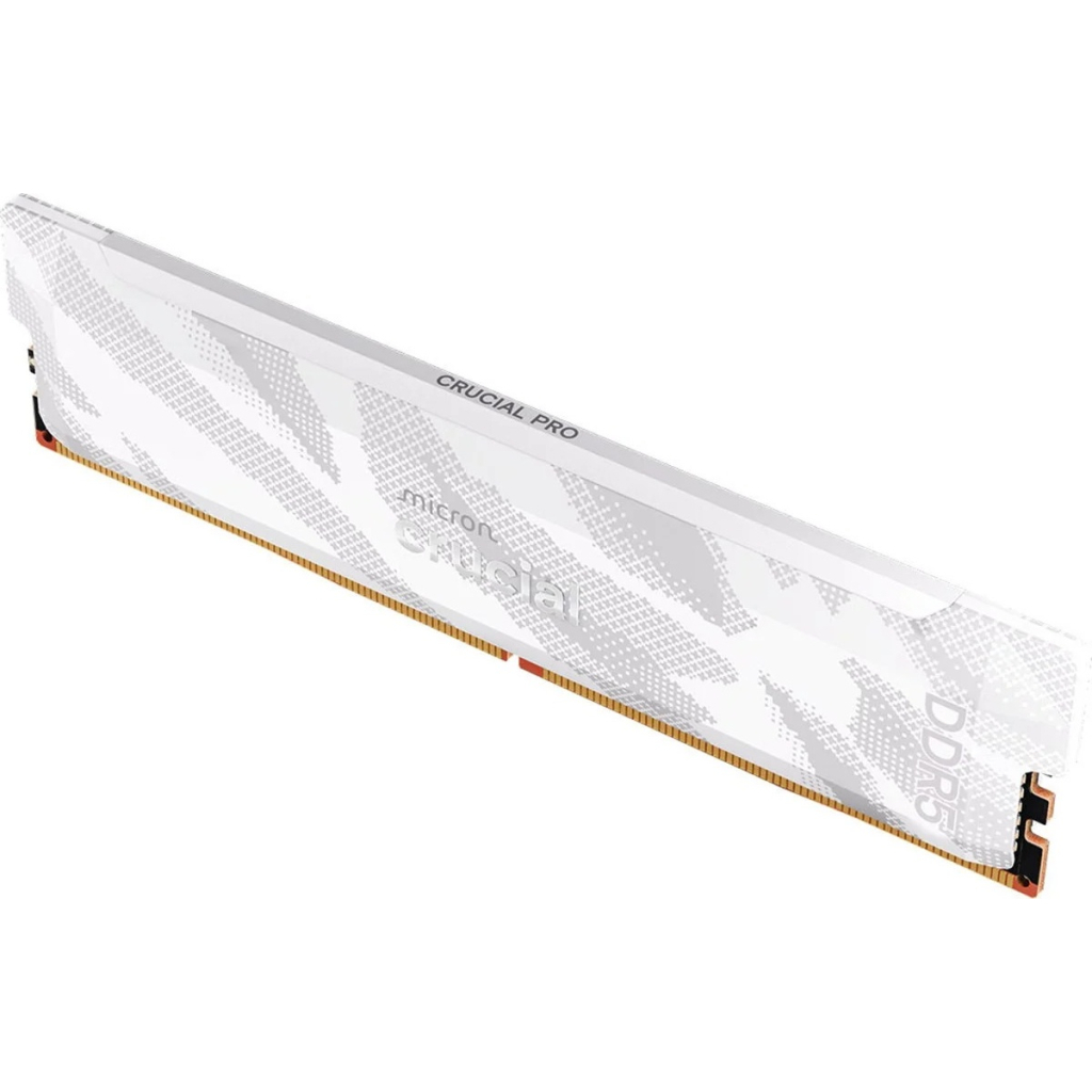 Модуль пам'яті для комп'ютера DDR5 16GB 6400 MHz Pro White Micron (CP16G64C32U5W) - фото 2 Модуль пам'яті для комп'ютера DDR5 16GB 6400 MHz Pro White Micron (CP16G64C32U5W) - фото 2