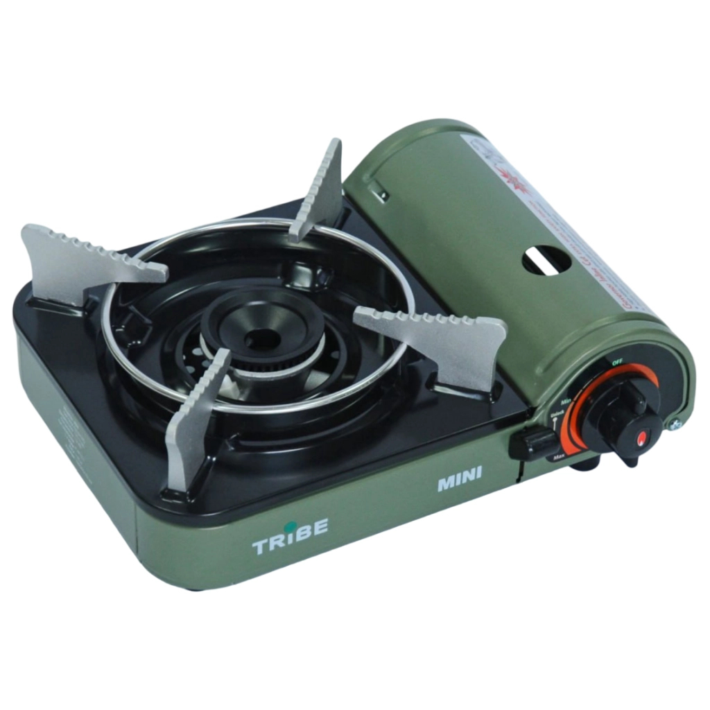 Портативна газова плитка Tribe Mini (T-HD-0010-olive) Портативна газова плитка Tribe Mini (T-HD-0010-olive)