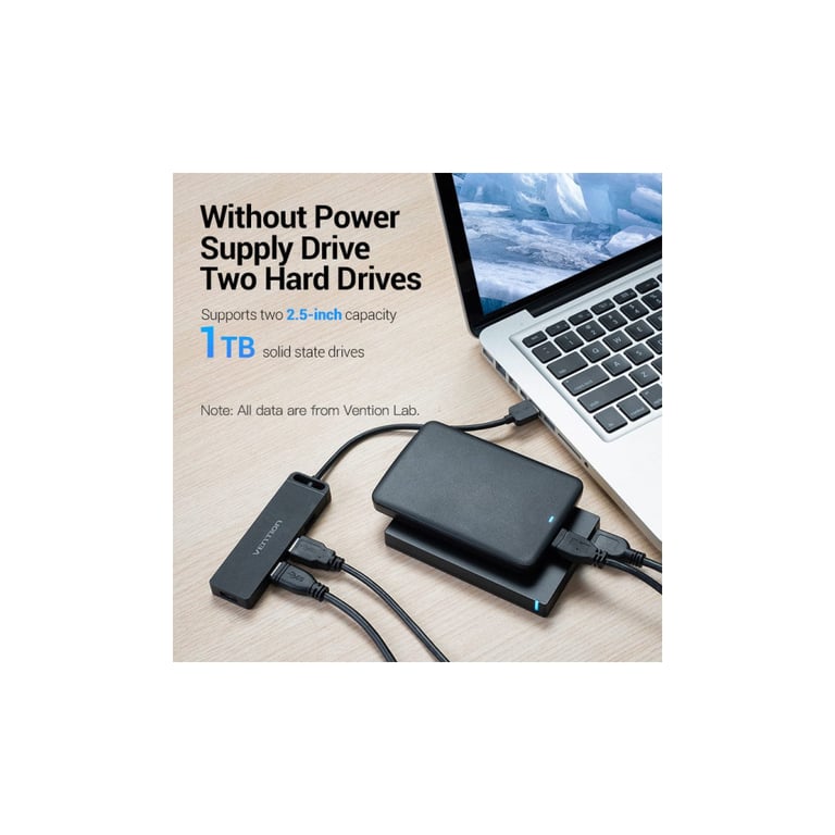 Концентратор Vention USB 2.0 to 4xUSB 2.0 black (CHMBB) - фото 5