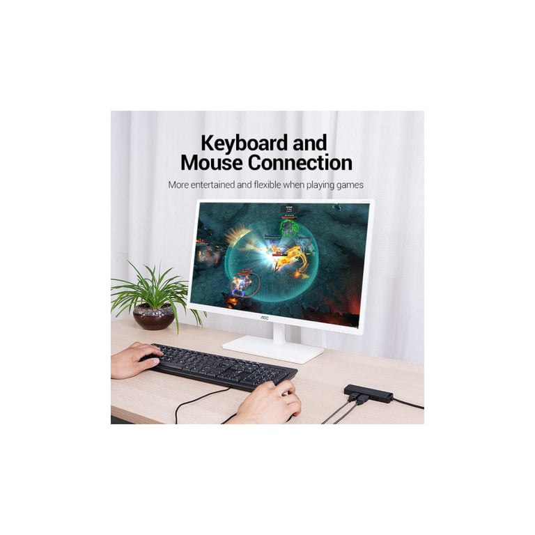 Концентратор Vention USB 2.0 to 4xUSB 2.0 black (CHMBB) - фото 6
