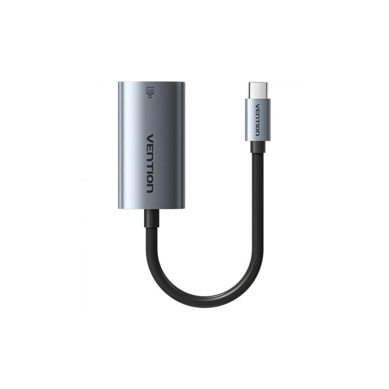 Перехідник USB-C to RJ45 Ethernet 1000Mbps black Vention (CFPHB) - фото 3