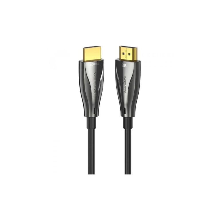Кабель мультимедійний HDMI M to HDMI M 15.0m V2.1 Optical 8K 60Hz 48Gbps Dolby 7.1 black Vention (ALBBN) - фото 4