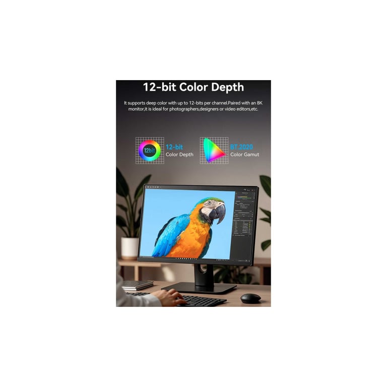 Кабель мультимедійний HDMI M to HDMI mini M 1.0m V2.1 8K 60Hz green Vention (AGJGF) - фото 6