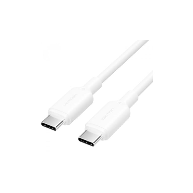 Дата кабель USB-C to USB-C 1.0m 60W white Vention (TRCWF) - фото 1