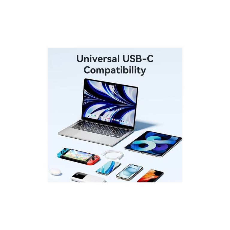 Дата кабель USB-C to USB-C 1.0m 60W white Vention (TRCWF) - фото 9