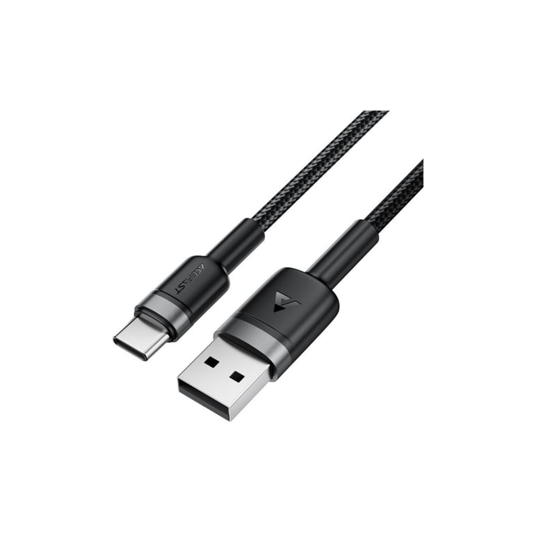 Дата кабель USB 2.0 AM to USB-C 1.2m 60W black Acefast (6974316285144) - фото 1