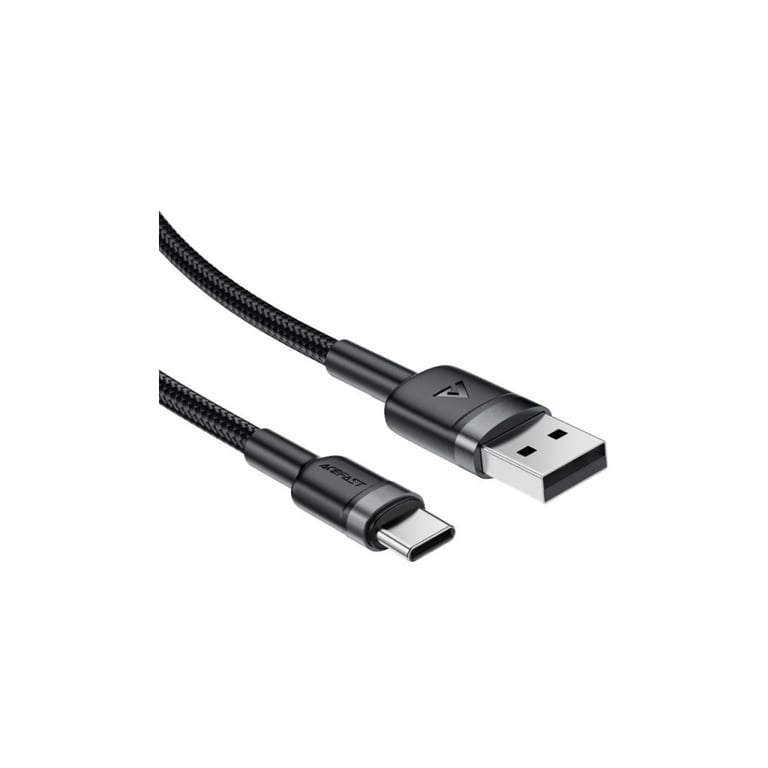 Дата кабель USB 2.0 AM to USB-C 1.2m 60W black Acefast (6974316285144) - фото 2