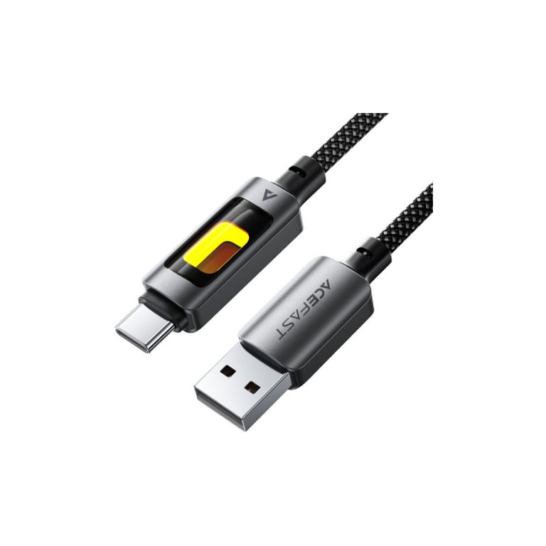 Дата кабель USB 2.0 AM to USB-C 1.2m 60W black Acefast (6974316284673) - фото 1