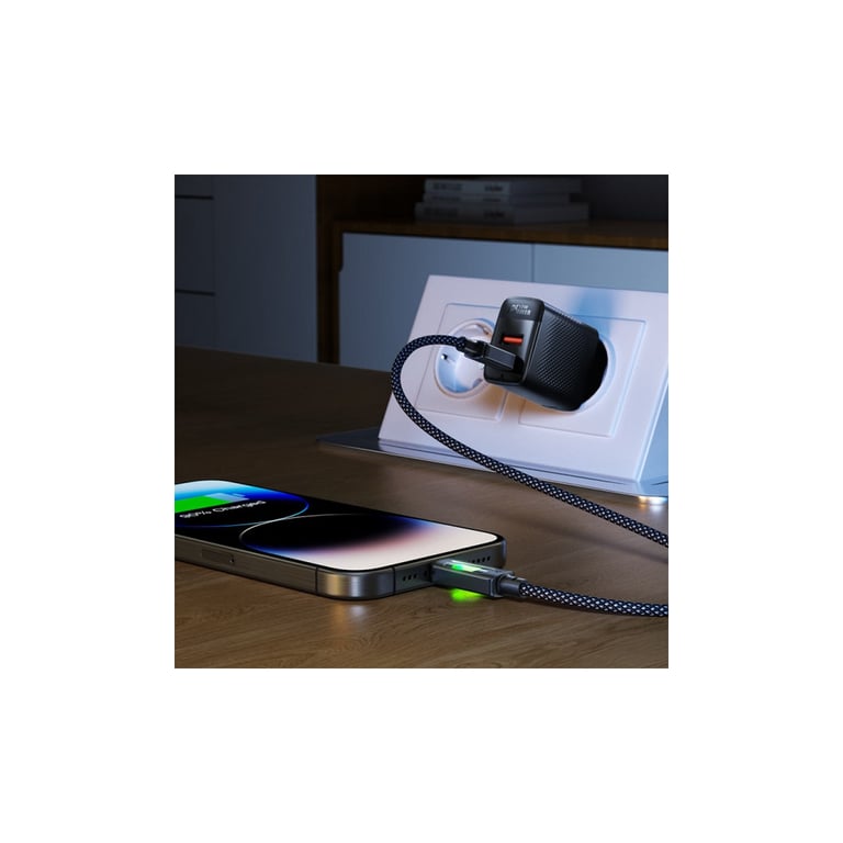Дата кабель USB 2.0 AM to USB-C 1.2m 60W black Acefast (6974316284673) - фото 7