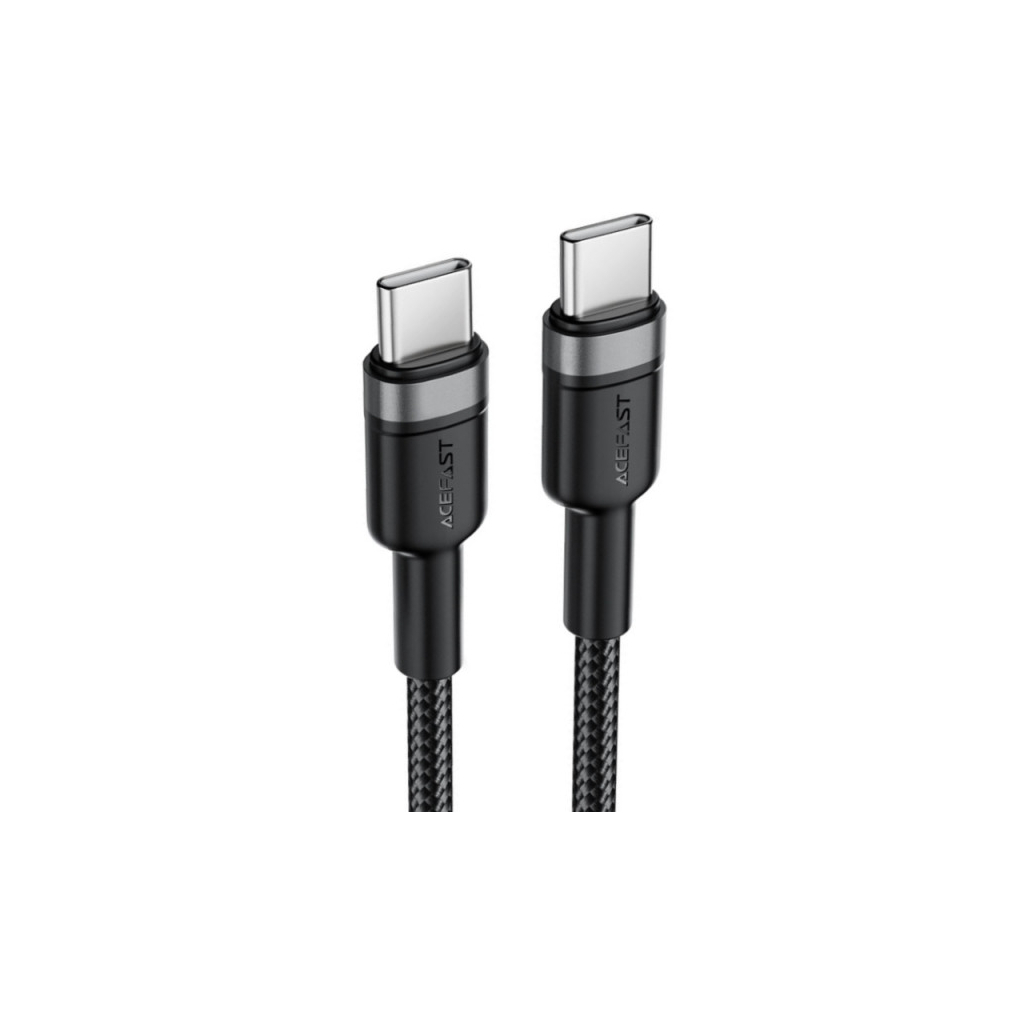 Дата кабель USB-C to USB-C 1.2m 60W black Acefast (6974316285137) - фото 1
