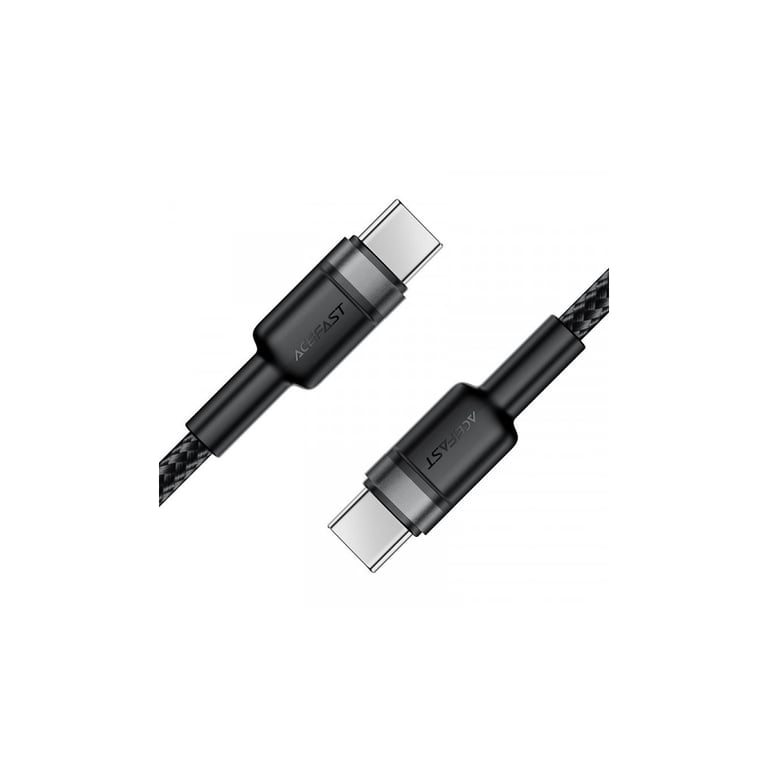 Дата кабель USB-C to USB-C 1.2m 60W black Acefast (6974316285137) - фото 2