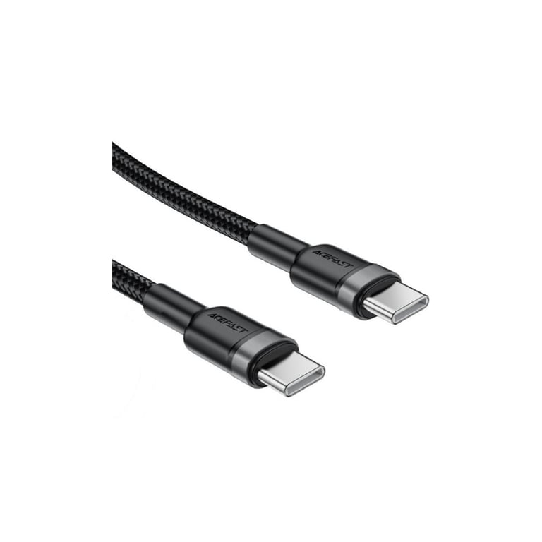 Дата кабель USB-C to USB-C 1.2m 60W black Acefast (6974316285137) - фото 3