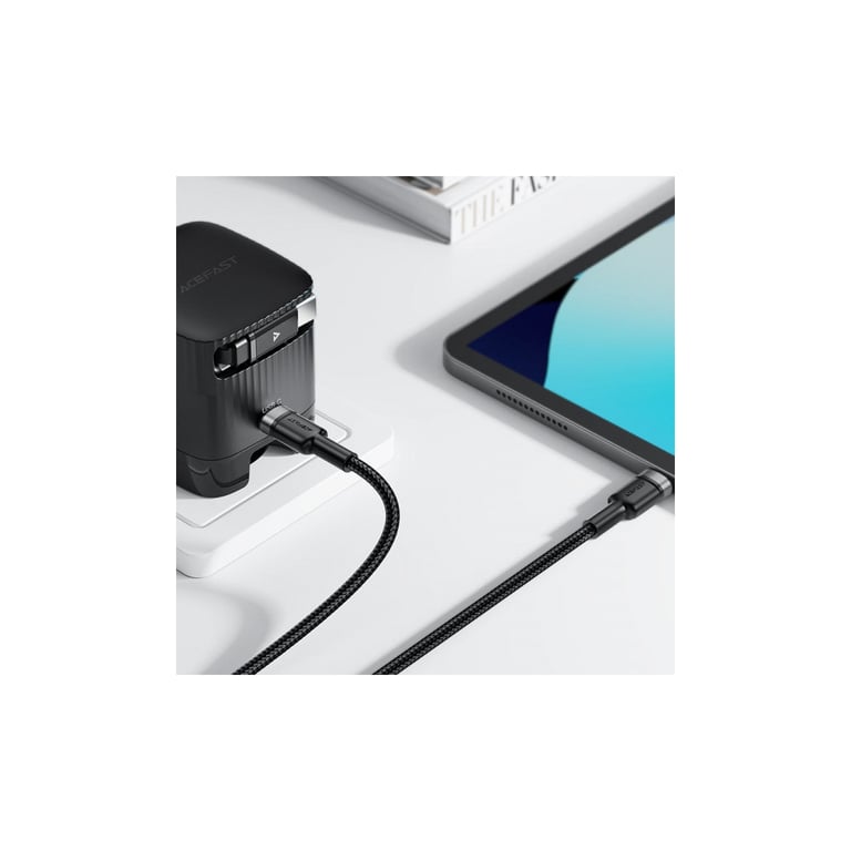 Дата кабель USB-C to USB-C 1.2m 60W black Acefast (6974316285137) - фото 5