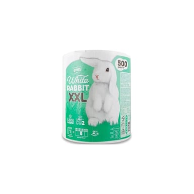 Паперові рушники Grite White Rabbit XXL 2 шари 500 відривів 1 рулон (4770023346091) - фото 1
