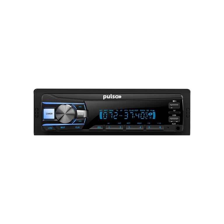 Автомагнітола PULSO RGB, USB, FM, RCA, LCD-дисплей, 4х50 Вт (P110611) - фото 1