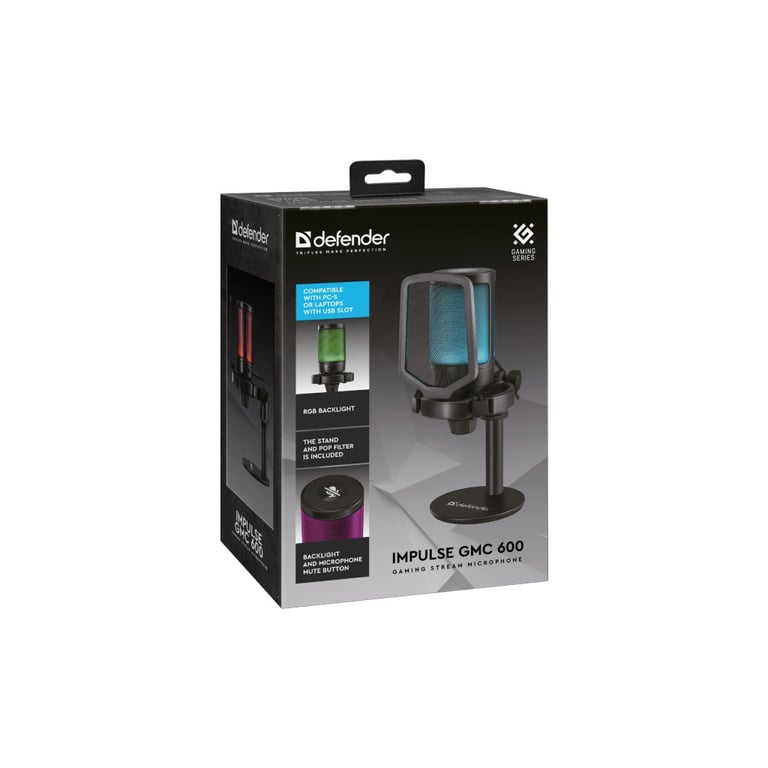 Мікрофон Defender Impulse GMC 600 USB Black (64660) - фото 8