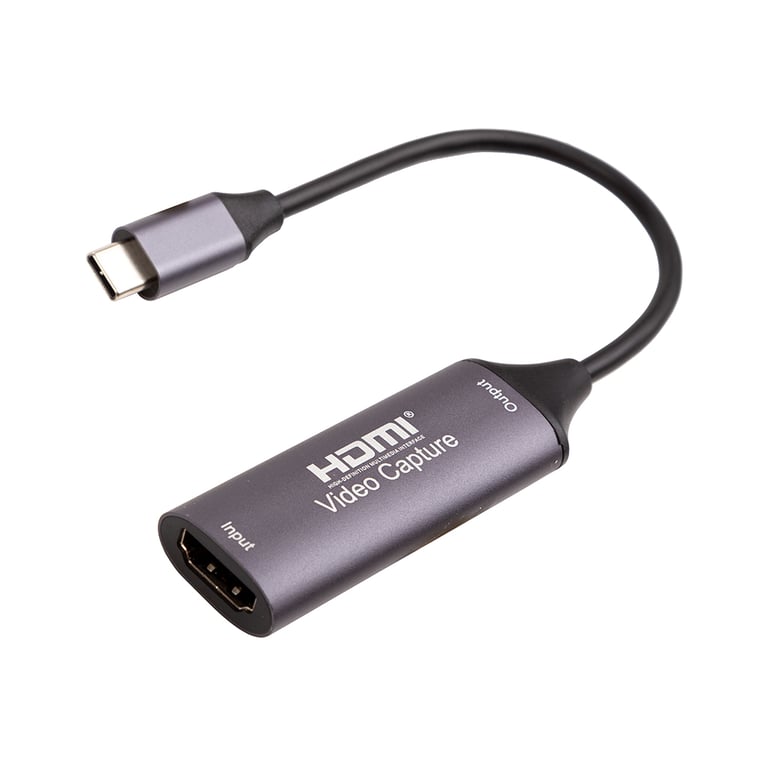 Пристрій захоплення відео PowerPlant HDVC2-C HDMI (F) - 2.0 USB Type-C (M) (CA914708) - фото 1