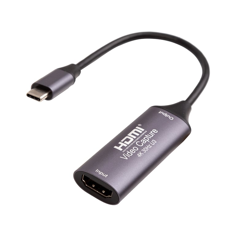 Пристрій захоплення відео PowerPlant HDVC2-C HDMI (F) - 3.0 USB Type-C (M) (CA914715) - фото 1