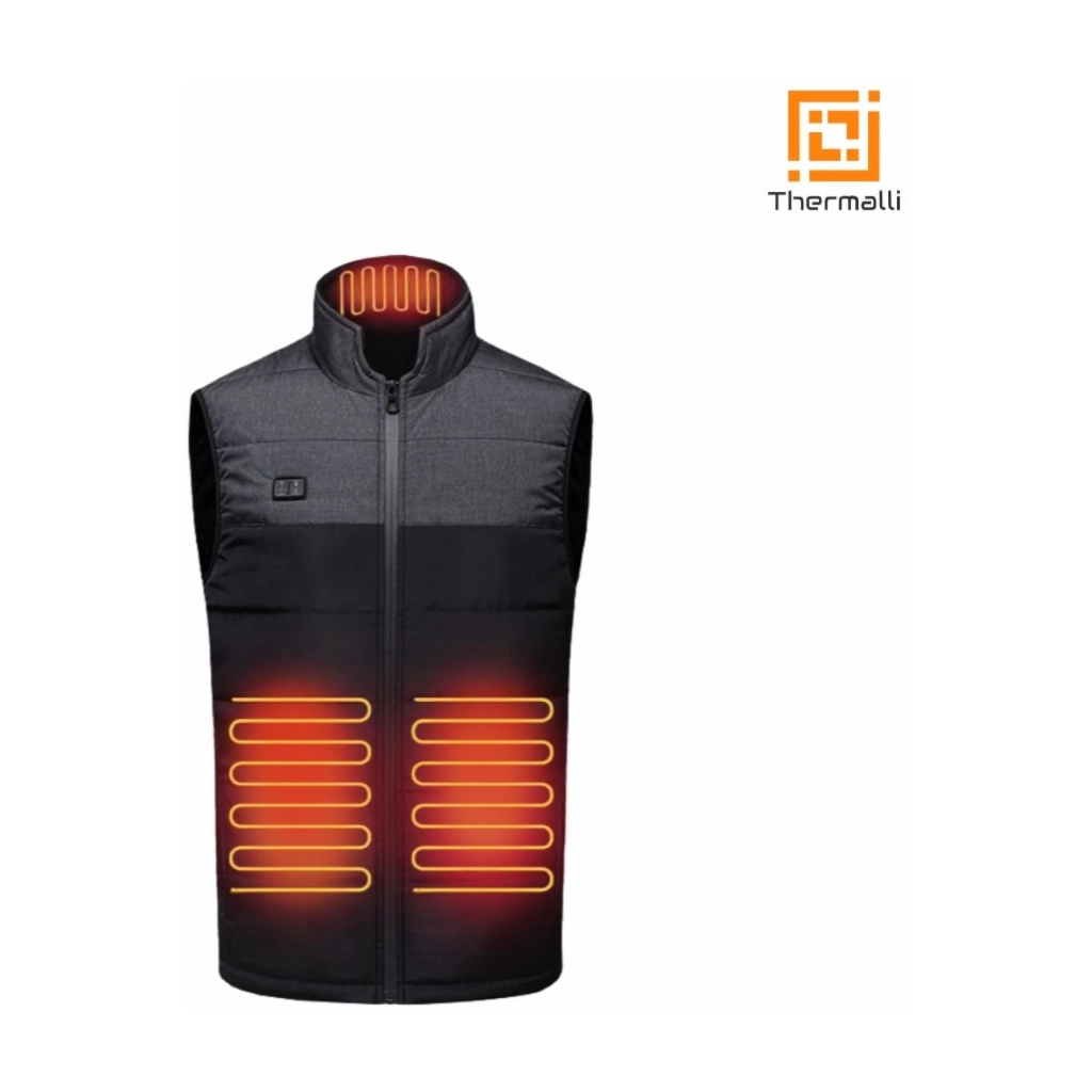 Жилет з підігрівом Thermalli Chatel чорний/сірий M (10100505-01M) - фото 2 Жилет з підігрівом Thermalli Chatel чорний/сірий M (10100505-01M) - фото 2