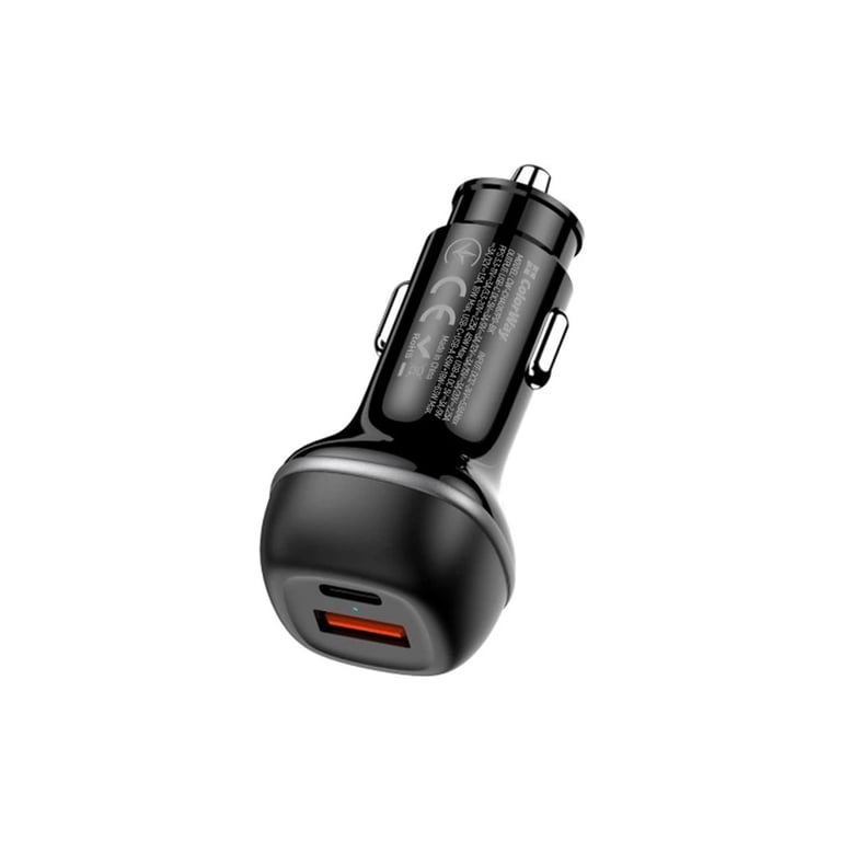 Зарядний пристрій ColorWay USB-C PD45W + USB QC3.0 car adapter (CW-CHA067PD-BK) - фото 4