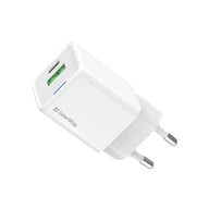 Зарядний пристрій ColorWay USB-C PD20W + 1xUSB QC4.0 white (CW-CHS062PD-WT) - фото 1