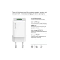 Зарядний пристрій ColorWay USB-C PD20W + 1xUSB QC4.0 white (CW-CHS062PD-WT) - фото 8